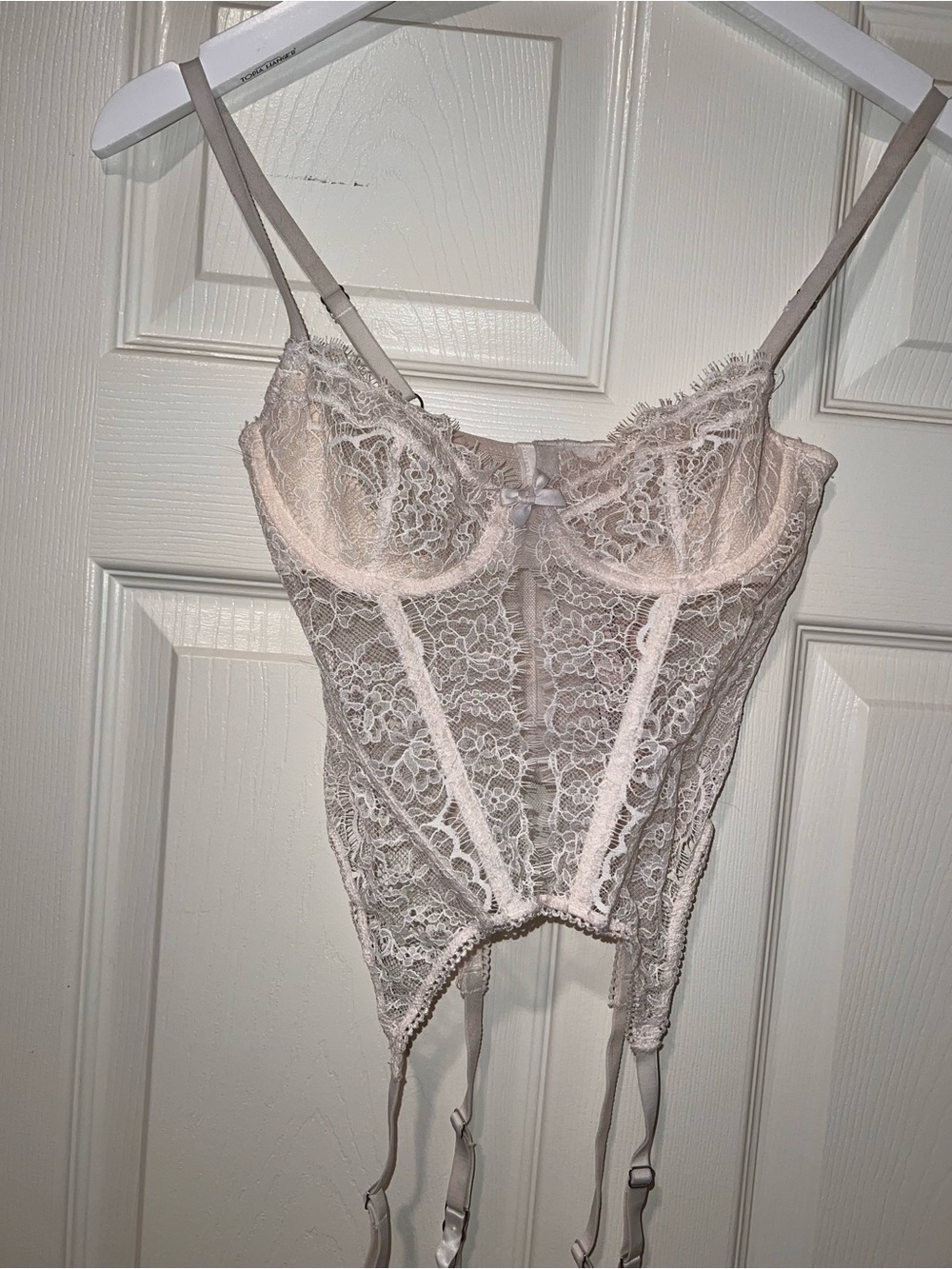 Victoria's Secret Lace Bustier in ivory